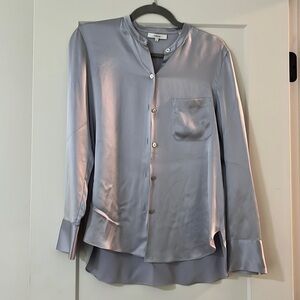 Vince silver/ lilac long sleeve top size 2
